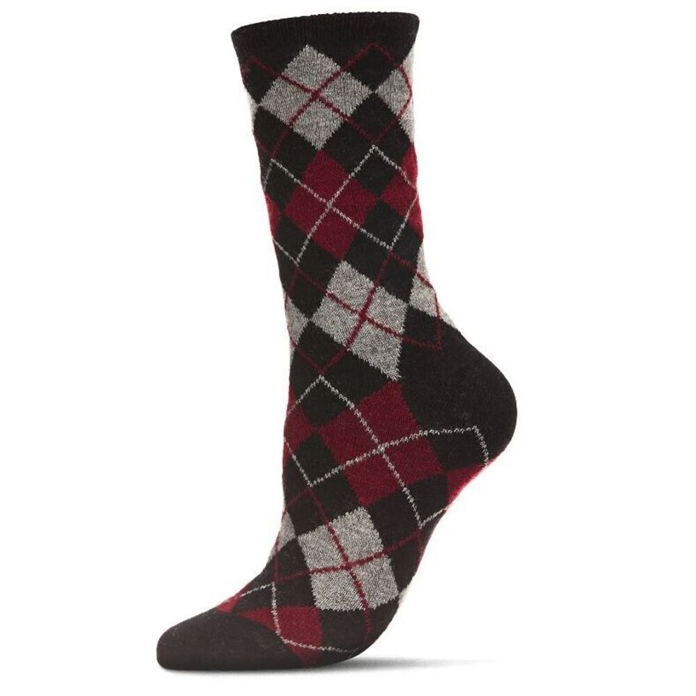 MeMoi Women's Chevron Trio Cashmere Blend Crew Socks Fits Shoe Size 4-10‎